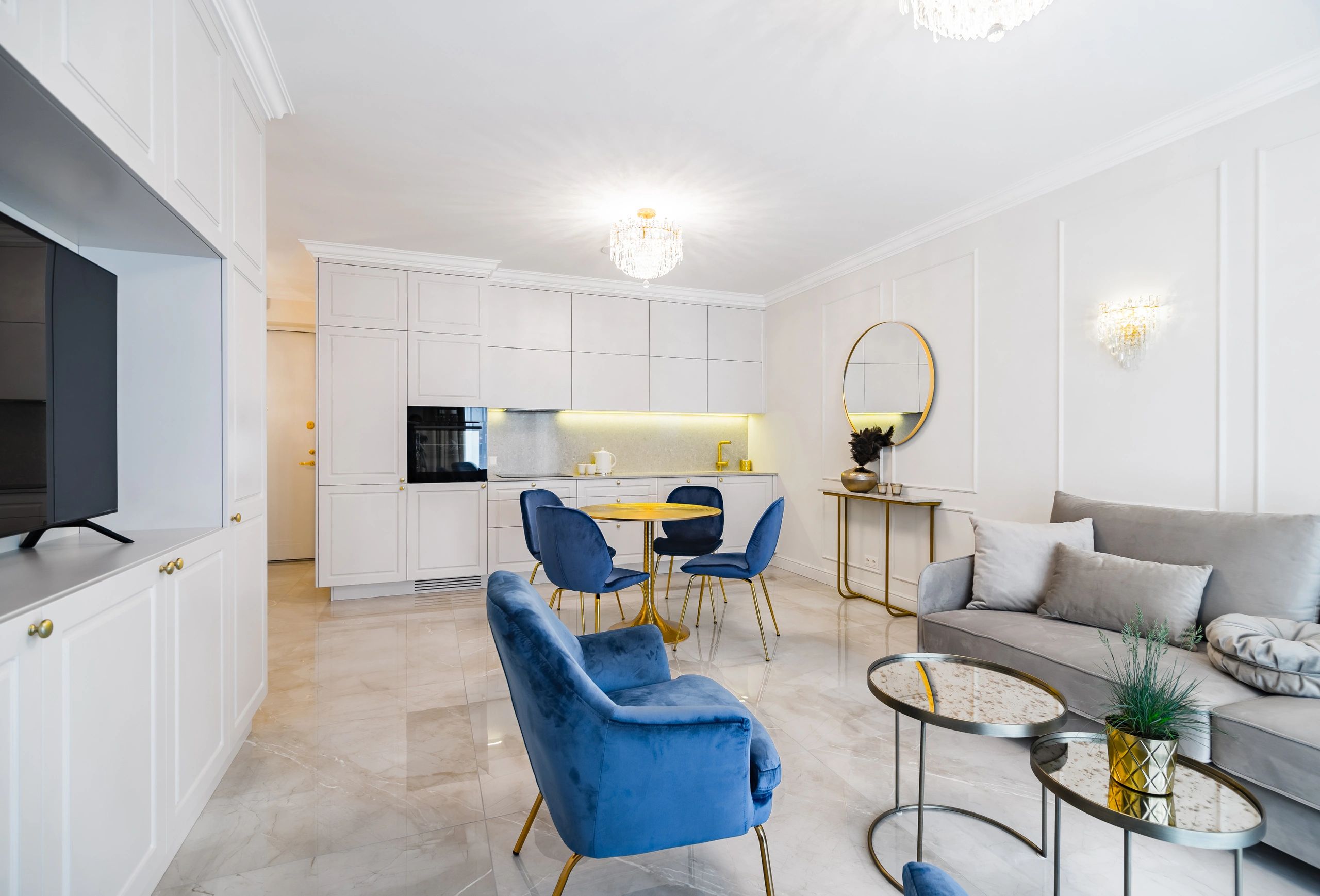 Luxurious apartment living room