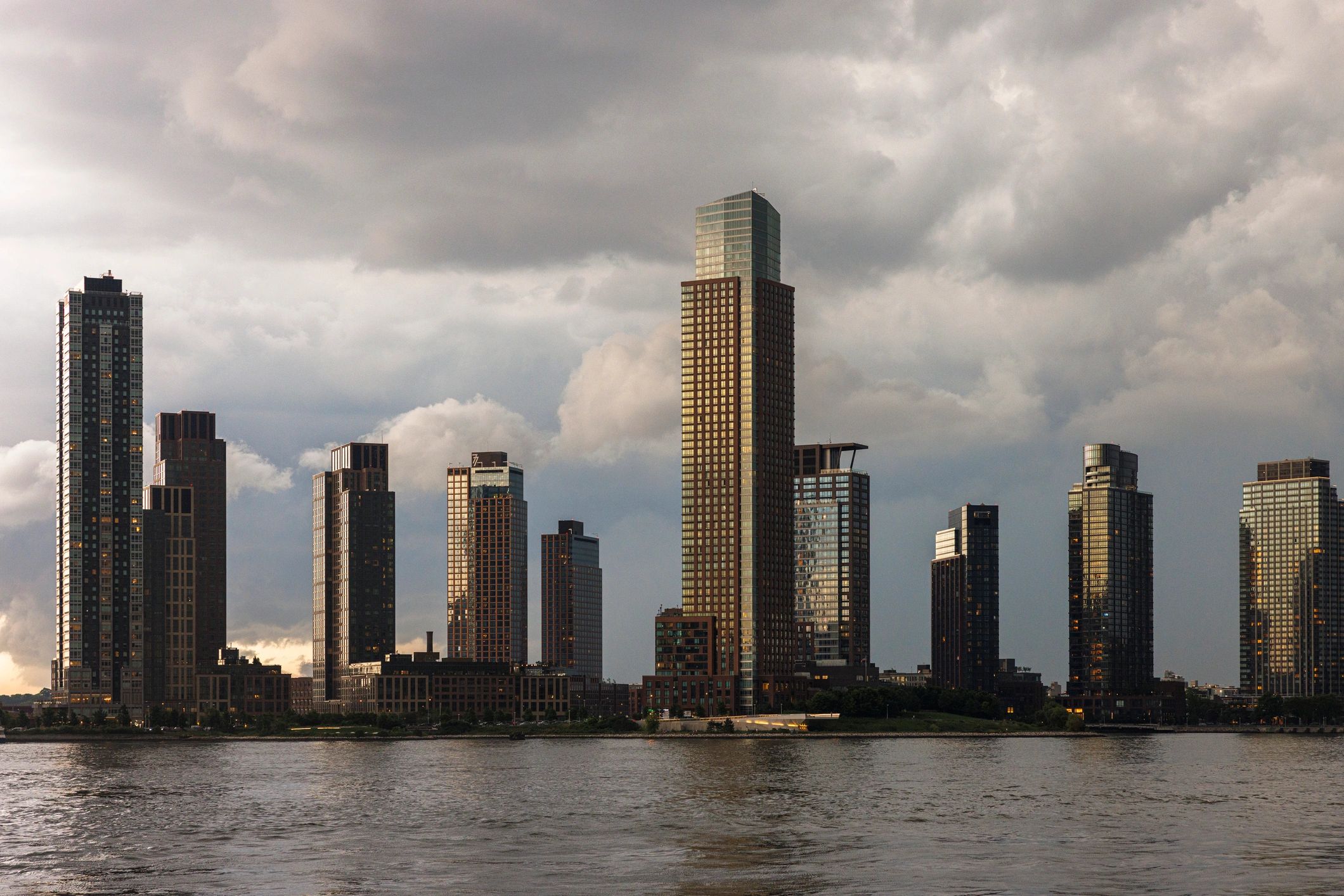 Modern luxury apartment buildings representing a premium residential project